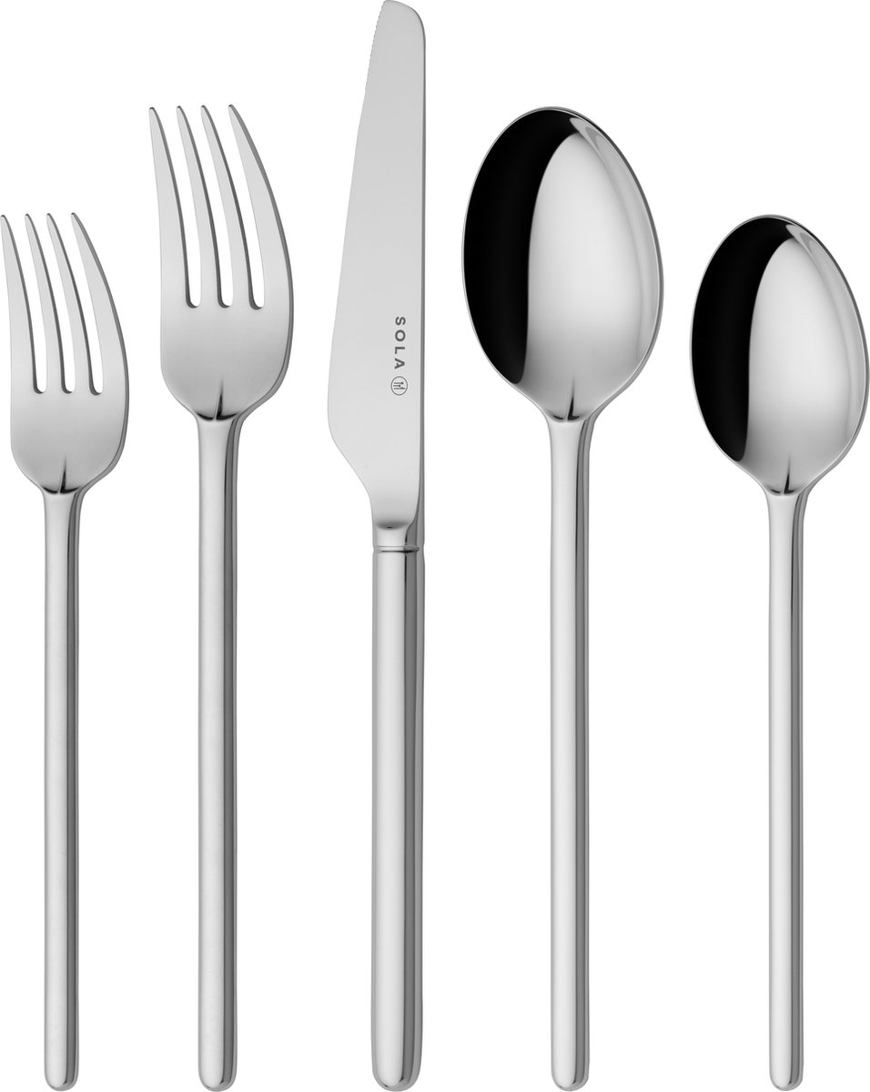 De Sola Signature New Dutch Bestekset 70-delig 8-persoons in één oogopslag