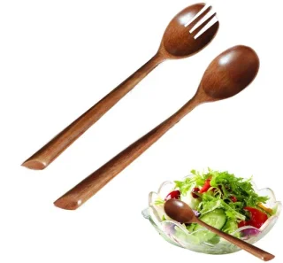 Solidchoice houten lepel en vork set
