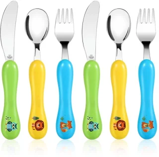 SolidKeus 6-delig rvs kindercutlery set