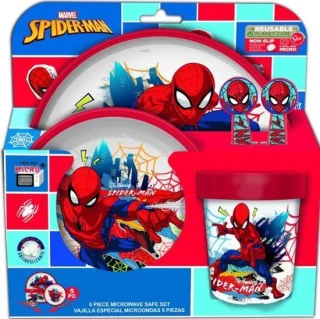 Spiderman 5-delige eetset
