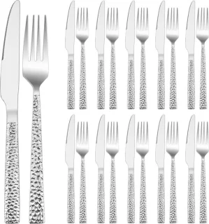 Steakbestek 24-delig voor 12 personen – RVS messen en vorken
