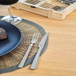Steakbestekset 12-delig (6 personen) – Steakmessen & Vorken