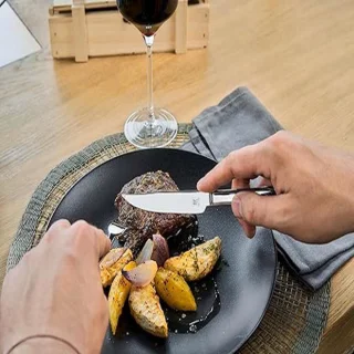 Steakbestekset 12-delig (6 personen) – Steakmessen & Vorken