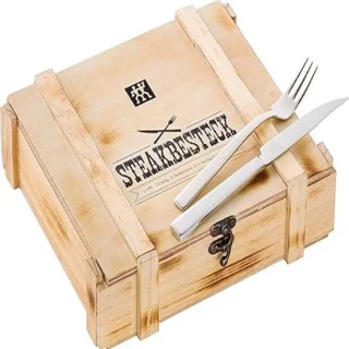Steakbestekset 12-delig (6 personen) – Steakmessen & Vorken