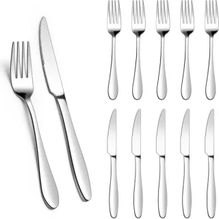 Steakbestekset 12-delig roestvrij