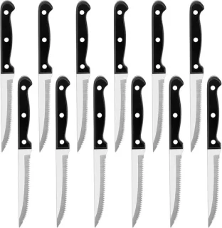 Steakmessen 12 stuks roestvrij staal
