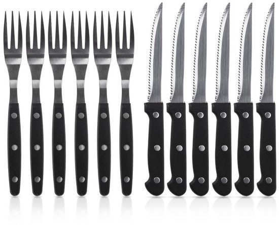 Steakmessen set 12-delig Edelstaal review