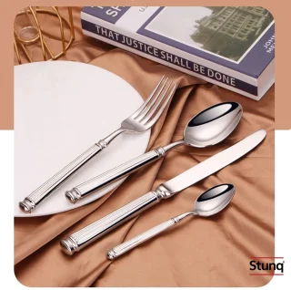Stunq 16-delige bestekset rvs vintage