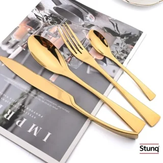 Stunq® 24-delige bestekset goud