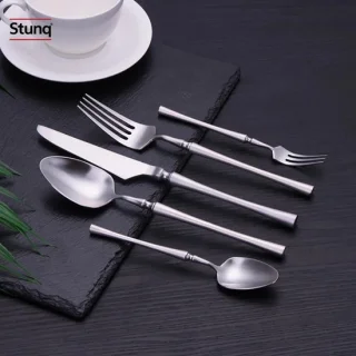 Stunq® Rvs bestekset 10-delig, zilverkleurig