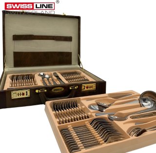 De Swiss Line 72-delige bestekset in koffer in één oogopslag