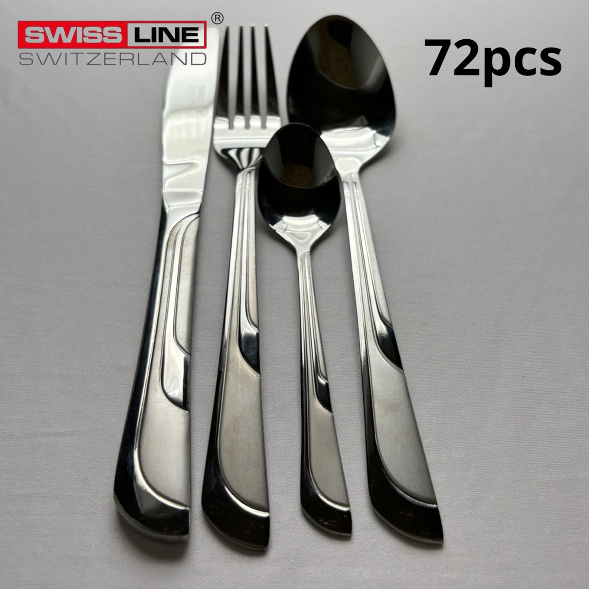 Wat vinden we goed aan de Swiss Line bestekset 24-delig zilver