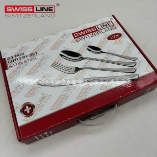 Swiss Line bestekset 24-delig zilver