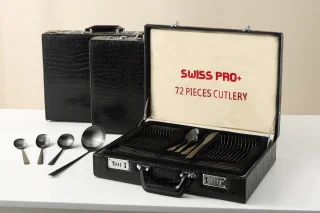 Swiss Pro+ Bestekset 72-delig (12-persoons) in koffer