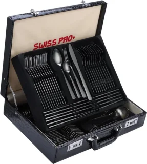 Swiss Pro+ Bestekset 72-delig (12-persoons) in koffer