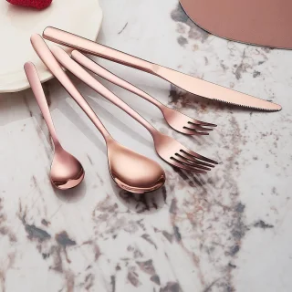 Tafelzilver Roségoud Titanium 30-delige Bestekset voor 6 Personen