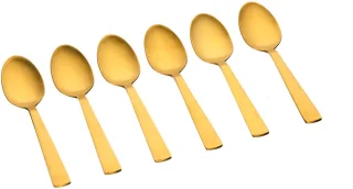 TELMO Set van 6 Kleine Gouden Lepels