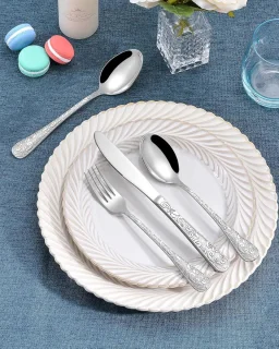 Thijox 24-delige zilver vintage bestekset voor 6 personen