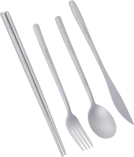 Titanium bestekset voor kamperen