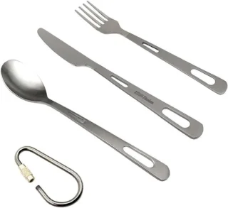 Titanium campingbestekset van 4 stukken