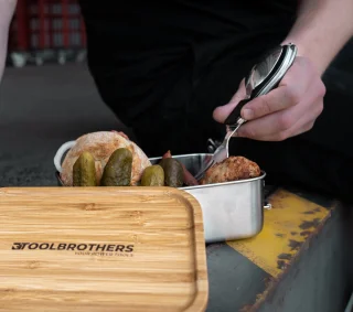 Toolbrothers 4-in-1 bestekset zwart opvouwbaar