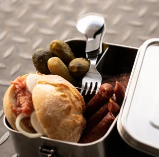 Toolbrothers 4-in-1 bestekset zwart opvouwbaar