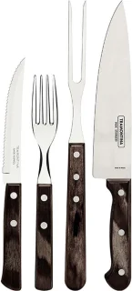 Tramontina Churrasco bestekset 14-delig bruin