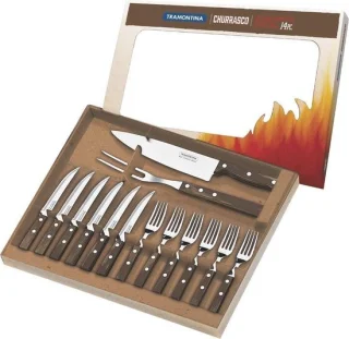 Tramontina Churrasco bestekset 14-delig bruin