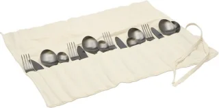 Travellife Altea Camping Bestekset 16-delig zwart stainless steel