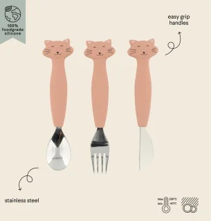 Trixie Mrs. Cat Siliconen Bestekset 3-delig