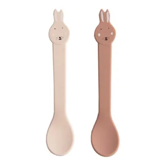 Trixie siliconen lepels 2-pack Mrs. Rabbit