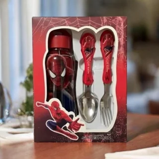 Twenty Two Spider-Man 3-delige set - drinkfles en bestek