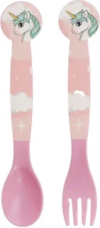 Unicorn bestekset 2-delig kinderen