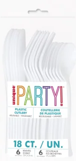 Unique Party Feest Bestek Set - 36 Personen - Wit