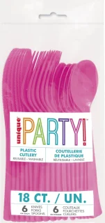 Unique Party Feest Bestek Set - 48 Persoons - Roze