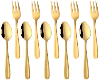 Unyqoos® 10-delige gouden bestekset