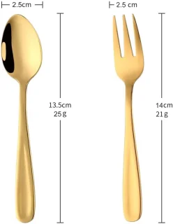 Unyqoos® 10-delige gouden bestekset