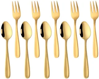 Unyqoos® 10-delige gouden bestekset
