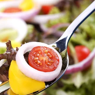 Unyqoos Roestvrijstalen Saladebestekset met Lepels en Vorken