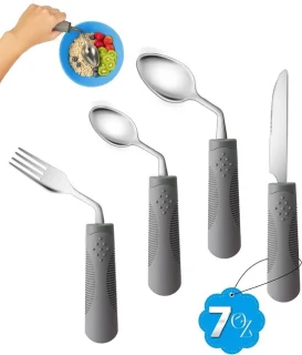 Verstelbare eetgerei set van 4 stukken - gewogen bestek