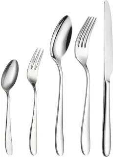 VH Supplies® bestekset 12 persoons - tafelbestek - tafeldecoratie - 60-delig - zilver