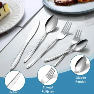 VH Supplies® Bestekset 60-delig - 12-persoons