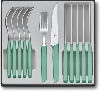 Victorinox Swiss Modern bestekset 12-delig pastel groen