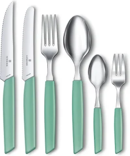 Victorinox Swiss Modern bestekset 12-delig pastel groen