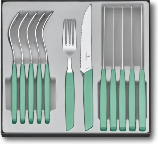 Victorinox Swiss Modern bestekset 12-delig pastel groen