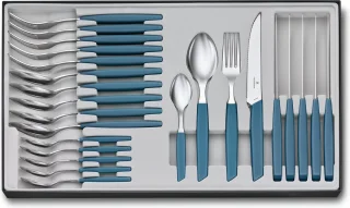 Victorinox Swiss Modern Bestekset 24-delig Pastel Blauw