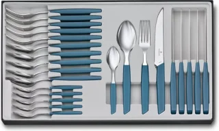 Victorinox Swiss Modern Bestekset 24-delig Pastel Blauw