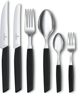 Victorinox Swiss Modern bestekset 24-delig zwart
