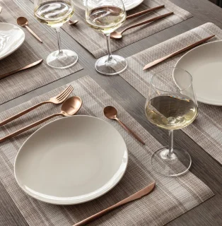 VIDI FERRO Bestekset 24-delig 6 persoons Roségoud RVS