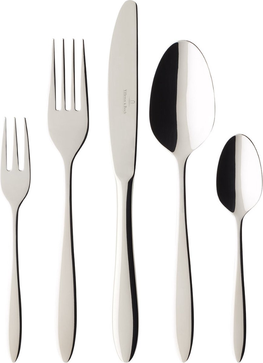 De VILLEROY & BOCH Annalena 18/10 Bestekset 30-delig 6 persoons in één oogopslag